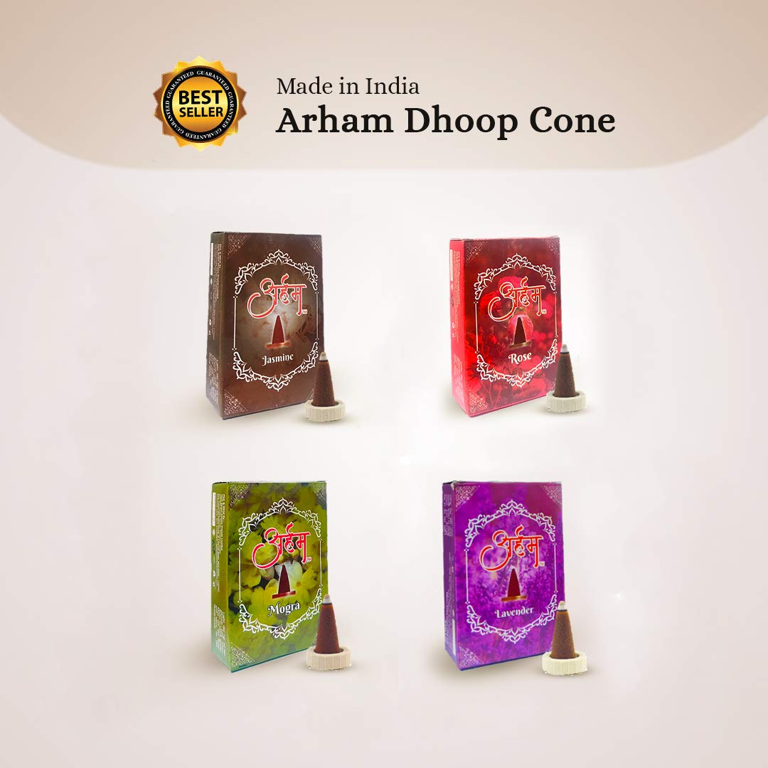 Arham Premium Dhoop Cones (Pack of 6)